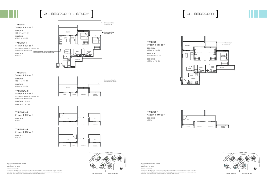 Leedon Green 2 Bedroom-S and 3 Bedroom